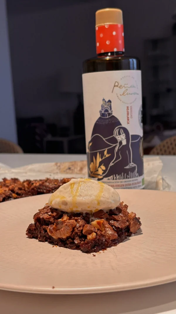 AOVE Peña Luna - Brownie de Chocolate con AOVE Hojiblanca Ecológico