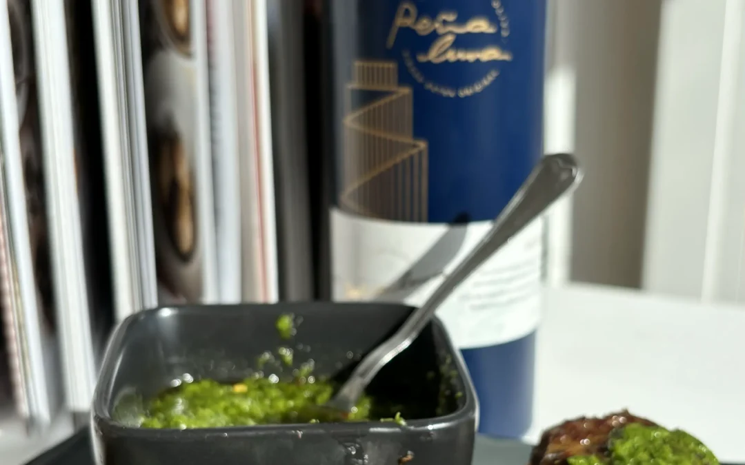 Albóndigas con salsa chimichurri